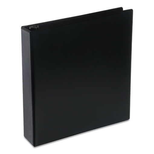 Picture of Deluxe Round Ring View Binder, 3 Rings, 2" Capacity, 11 X 8.5, Black