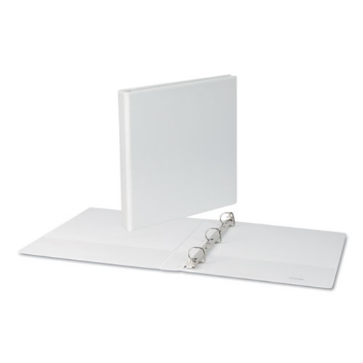 Picture of Slant D-Ring View Binder, 3 Rings, 1" Capacity, 11 x 8.5, White