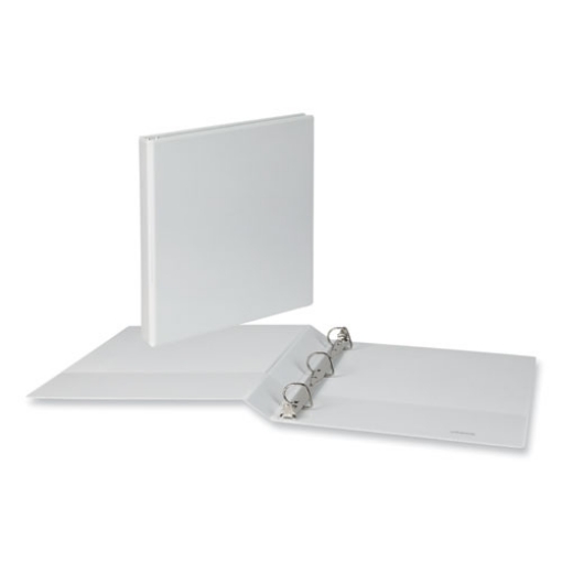 Picture of Slant D-Ring View Binder, 3 Rings, 1" Capacity, 11 x 8.5, White, 12/Carton