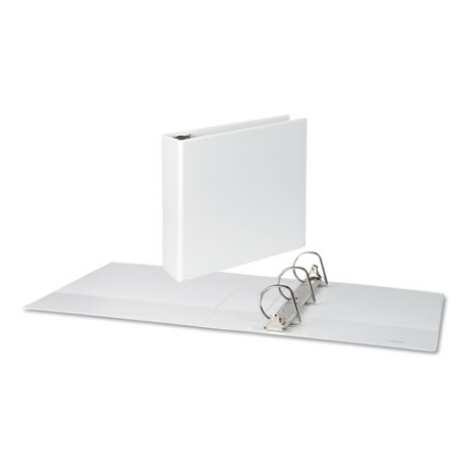 Picture of Slant D-Ring View Binder, 3 Rings, 3" Capacity, 11 x 8.5, White