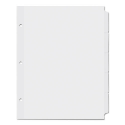 Picture of Self-Tab Index Dividers, 5-Tab, 11 X 8.5, White, 36 Sets