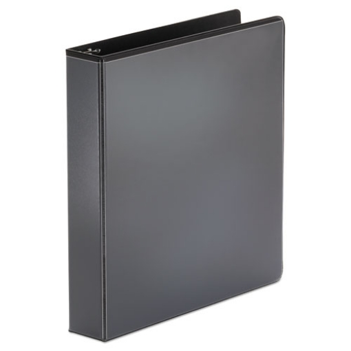 Picture of Economy Round Ring View Binder, 3 Rings, 1.5" Capacity, 11 X 8.5, Black