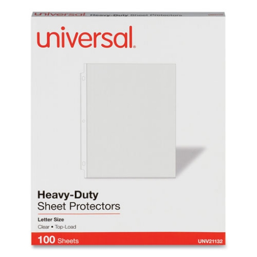 Picture of Top-Load Poly Sheet Protectors, Heavy Gauge, Letter Size, Clear, 100/Pack