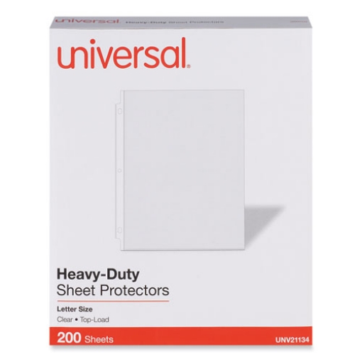 Picture of Top-Load Poly Sheet Protectors, Heavy Gauge, Letter Size, Clear, 200/Pack