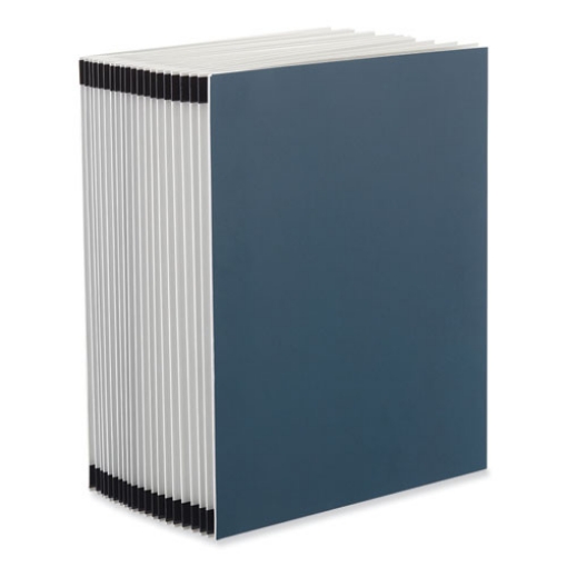 Picture of expanding desk file, 20 dividers, alpha index, letter size, blue cover