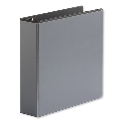 Picture of Deluxe Easy-To-Open D-Ring View Binder, 3 Rings, 2" Capacity, 11 X 8.5, Black