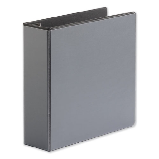 Picture of Deluxe Easy-To-Open D-Ring View Binder, 3 Rings, 3" Capacity, 11 X 8.5, Black