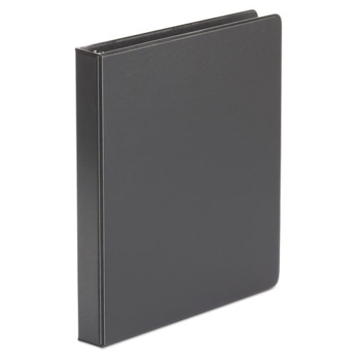 Picture of Economy Non-View Round Ring Binder, 3 Rings, 1" Capacity, 11 X 8.5, Black