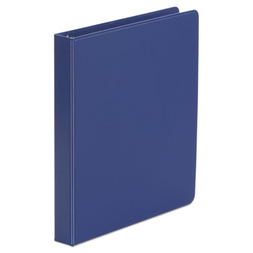 Picture of Economy Non-View Round Ring Binder, 3 Rings, 1" Capacity, 11 X 8.5, Royal Blue