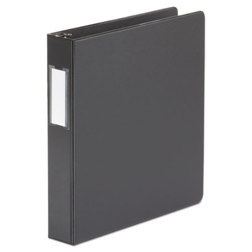 Picture of Economy Non-View Round Ring Binder, 3 Rings, 1.5" Capacity, 11 X 8.5, Black