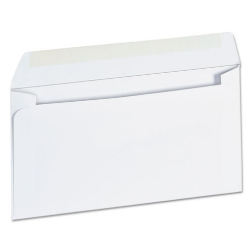 Picture of Open-Side Business Envelope, #6 3/4, Square Flap, Gummed Closure, 3.63 x 6.5, White, 500/Box