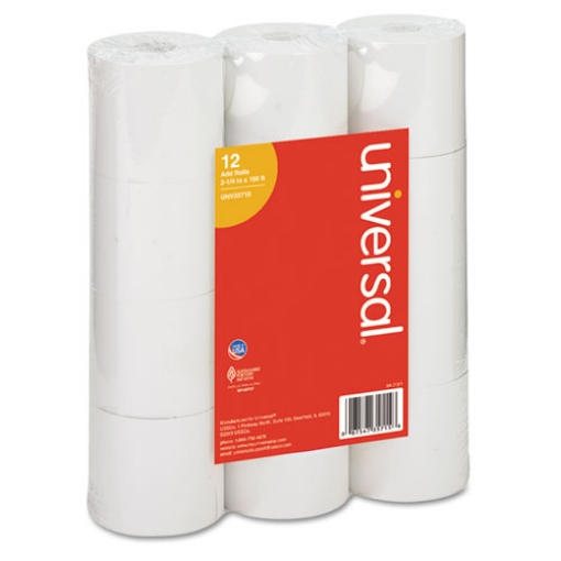 Picture of Impact And Inkjet Print Bond Paper Rolls, 0.5" Core, 2.25" X 150 Ft, White, 12/pack