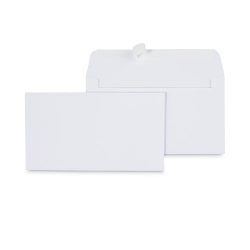 Picture of Peel Seal Strip Business Envelope, #6 3/4, Square Flap, Self-Adhesive Closure, 3.63 X 6.5, White, 100/box