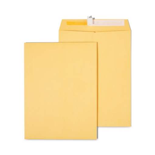 Picture of Peel Seal Strip Catalog Envelope, #10 1/2, Square Flap, Self-Adhesive Closure, 9 x 12, Natural Kraft, 100/Box