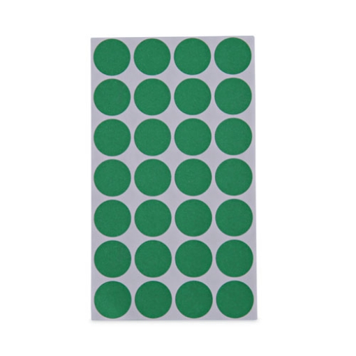 Picture of Self-Adhesive Removable Color-Coding Labels, 0.75" dia, Green, 28/Sheet, 36 Sheets/Pack