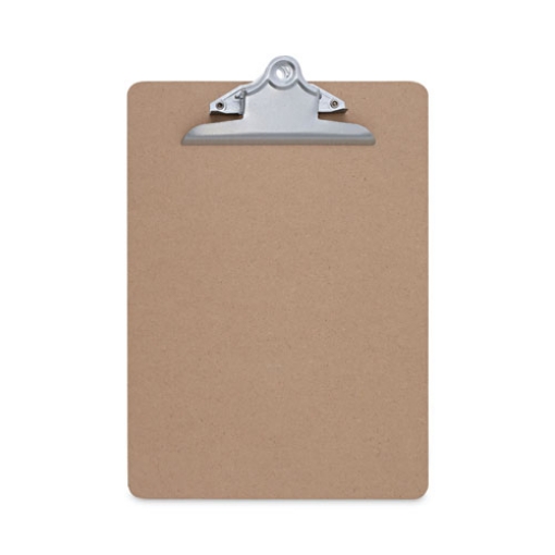 Picture of Hardboard Clipboard, 1.25" Clip Capacity, Holds 8.5 x 11 Sheets, Brown