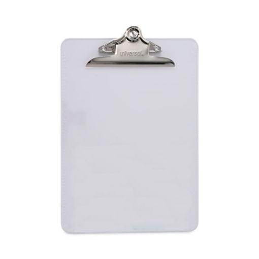 Picture of Plastic Clipboard with High Capacity Clip, 1.25" Clip Capacity, Holds 8.5 x 11 Sheets, Clear