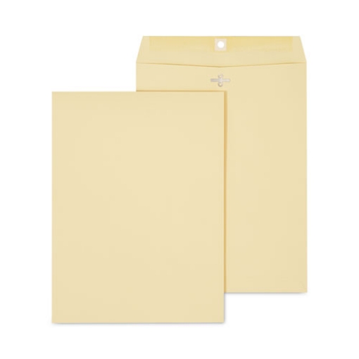 Picture of Kraft Clasp Envelope, #10 1/2, Square Flap, Clasp/gummed Closure, 9 X 12, Brown Kraft, 100/box