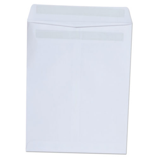 Picture of Self-Stick Open End Catalog Envelope, #10 1/2, Square Flap, Self-Adhesive Closure, 9 x 12, White, 100/Box