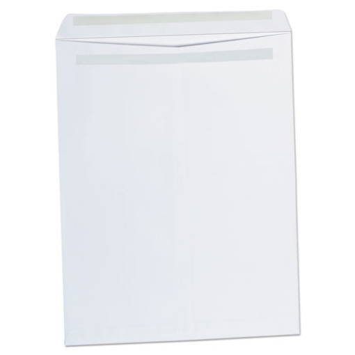 Picture of Self-Stick Open End Catalog Envelope, #15 1/2, Square Flap, Self-Adhesive Closure, 12 x 15.5, White, 100/Box