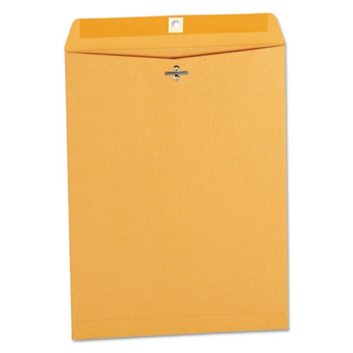 Picture of Kraft Clasp Envelope, #12 1/2, Square Flap, Clasp/gummed Closure, 9.5 X 12.5, Brown Kraft, 100/box