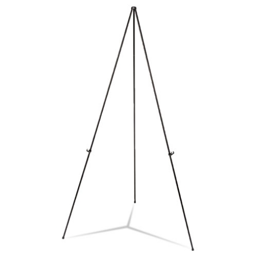 Picture of Heavy-Duty Instant Setup Foldaway Easel, Adjusts 25" to 63" High, Aluminum, Black