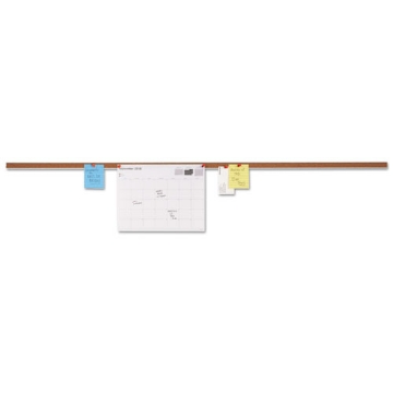 Picture of Cork Bulletin Bar, 48 x 1, Brown Surface, Silver Aluminum Frame