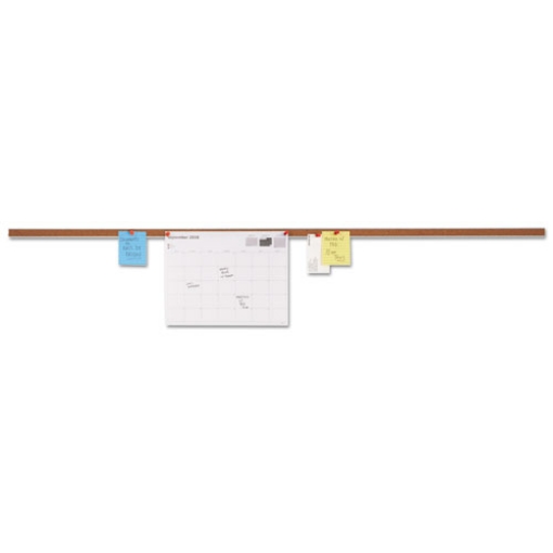 Picture of Cork Bulletin Bar, 48 x 1, Brown Surface, Silver Aluminum Frame