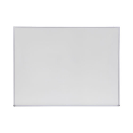 Picture of Melamine Dry Erase Board with Aluminum Frame, 48 x 36, White Surface, Anodized Aluminum Frame