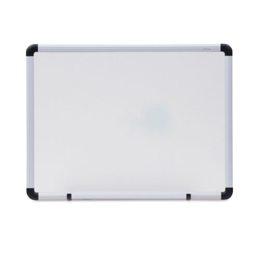 Picture of Modern Melamine Dry Erase Board with Aluminum Frame, 24 x 18, White Surface