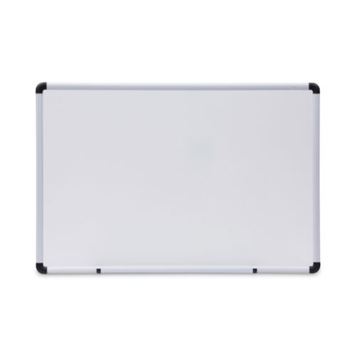 Picture of modern melamine dry erase board with aluminum frame, 36 x 24, white surface