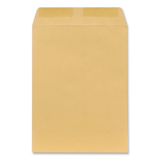 Picture of Catalog Envelope, 28 lb Bond Weight Kraft, #10 1/2, Square Flap, Gummed Closure, 9 x 12, Brown Kraft, 100/Box