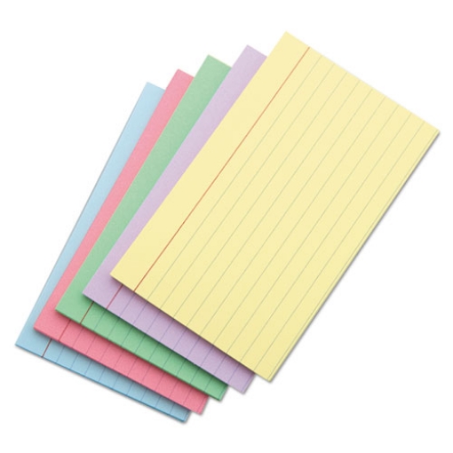 Picture of Index Cards, Ruled, 4 X 6, Assorted, 100/pack