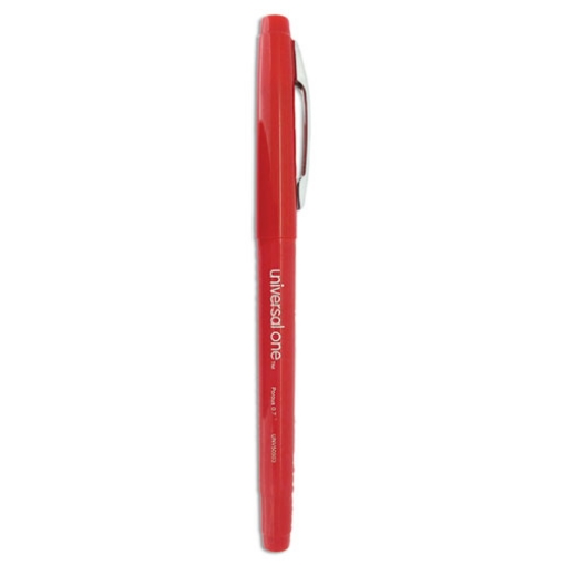 Picture of Porous Point Pen, Stick, Medium 0.7 Mm, Red Ink, Red Barrel, Dozen