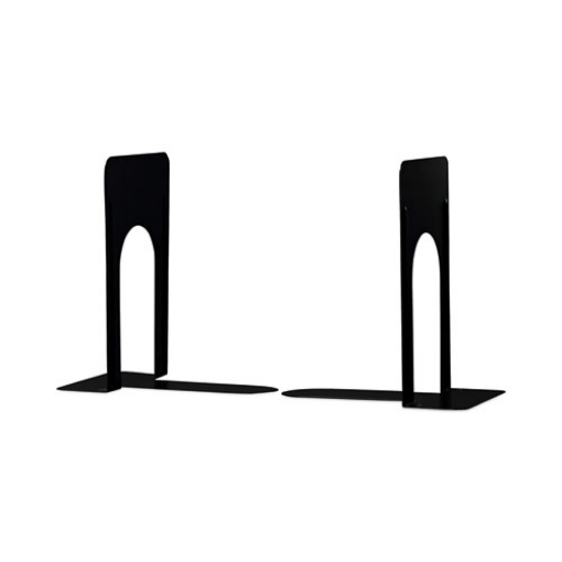 Picture of Economy Bookends, Standard, 5.88 x 8.25 x 9, Heavy Gauge Steel, Black, 1 Pair