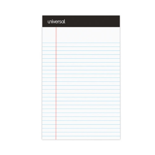 Picture of Premium Ruled Writing Pads With Heavy-Duty Back, Narrow Rule, Black Headband, 50 White 5 X 8 Sheets, 12/pack