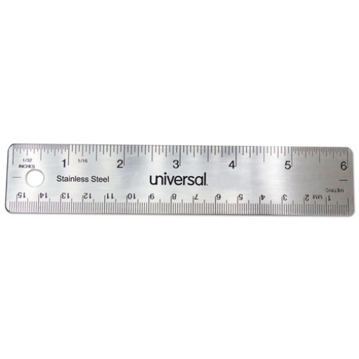 Picture of Stainless Steel Ruler, Standard/metric, 6" Long