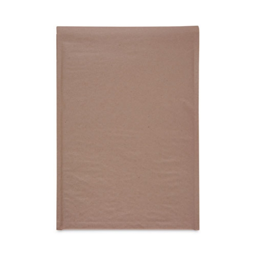 Picture of Natural Self-Seal Cushioned Mailer, #5, Barrier Bubble Air Cell Cushion, Self-Adhesive Closure, 10.5 x 16, Kraft, 80/Carton