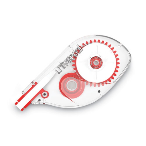 Picture of Side-Application Correction Tape, Transparent Red Applicator, 0.2" x 393", 6/Pack