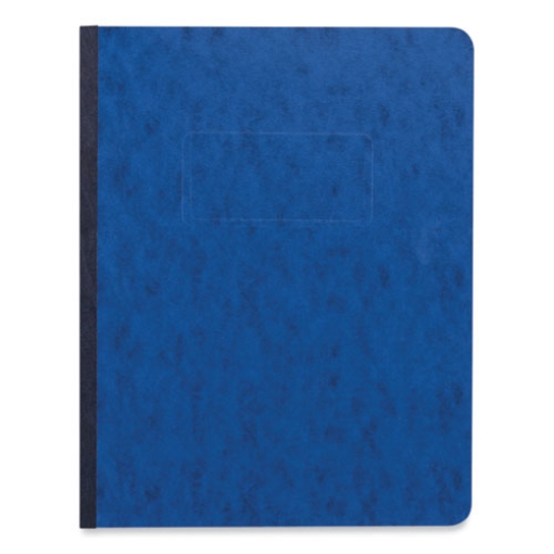 Picture of Pressboard Report Cover, Two-Piece Prong Fastener, 3" Capacity, 8.5 X 11, Dark Blue/dark Blue