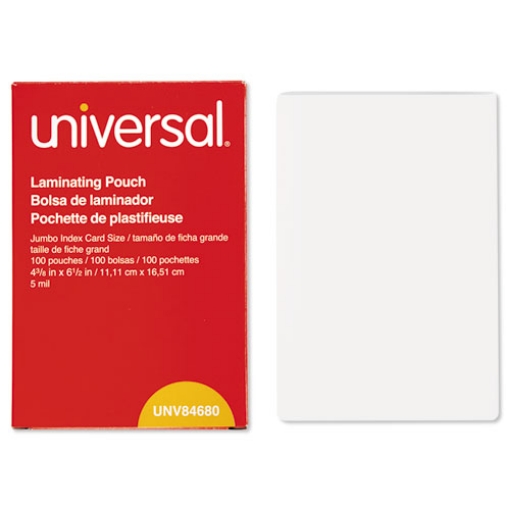 Picture of Laminating Pouches, 5 Mil, 6.5" X 4.38", Gloss Clear, 100/box