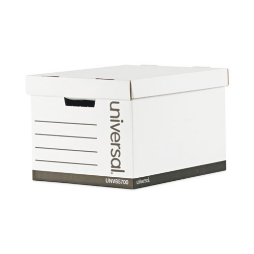 Picture of Medium-Duty Lift-Off Lid Boxes, Letter/legal Files, 12" X 15" X 10", White, 12/carton