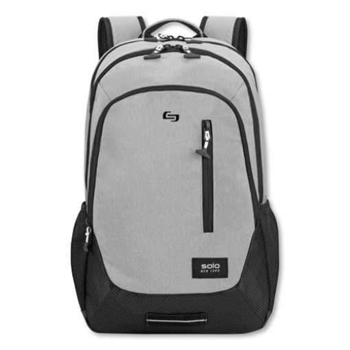 Picture of Region Backpack, Fits Devices Up to 15.6", Nylon/Polyester, 13 x 5 x 19, Light Gray
