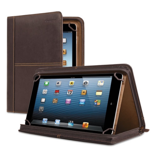 Picture of Premiere Leather Universal Tablet Case, Fits 8.5" to 11" Tablets, Espresso