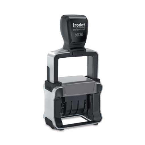 Picture of Professional Date Stamp, Self-Inking, 1.63" X 0.38", Black