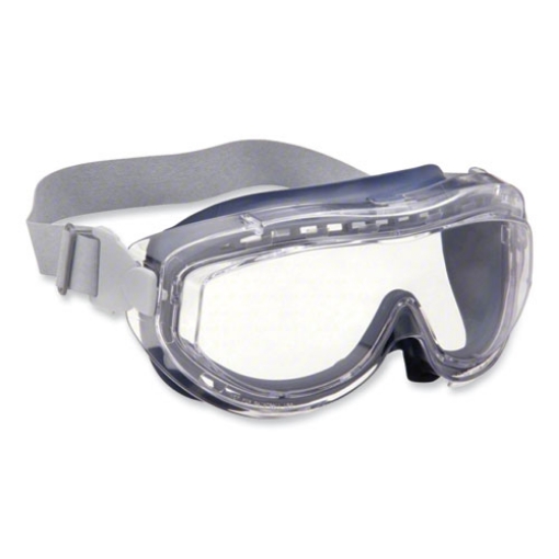 Picture of Flex Seal OTG Goggles, Clear HydroShield Anti-Fog/Anti-Scratch Lens, Clear/Navy/Gray Frame