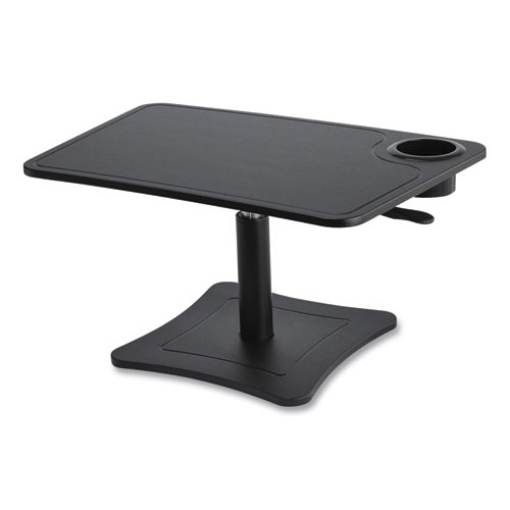 Picture of High Rise Height Adj Laptop Stand w/Storage Cup, 23.75 x 15.25 x 12 to 15.75, Black, 20 lb Wt Cap, Ships in 1-3 Business Days