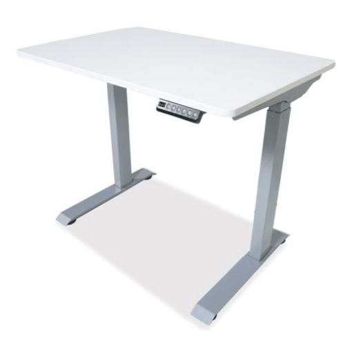 Picture of Electric Height Adjustable Standing Desk, 36 x 23.6 x 38.7 to 48.4, White, Ships in 1-3 Business Days