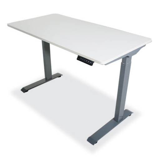 Picture of Electric Height Adjustable Standing Desk, 48 x 23.6 x 28.7 to 48.4, White, Ships in 1-3 Business Days