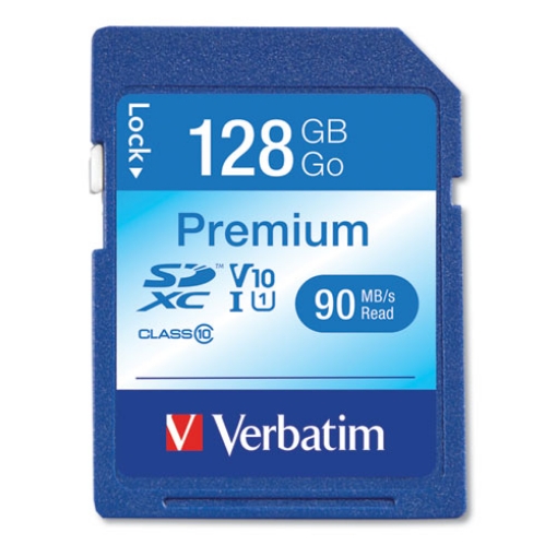 Picture of 128gb Premium Sdxc Memory Card, Uhs-I V10 U1 Class 10, Up To 90mb/s Read Speed
